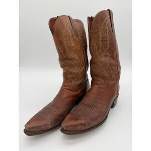 Lucchese Mad Dog Goat Snip Toe Mens 10.5 D Handmade Western 1883-Clayton 1547 54